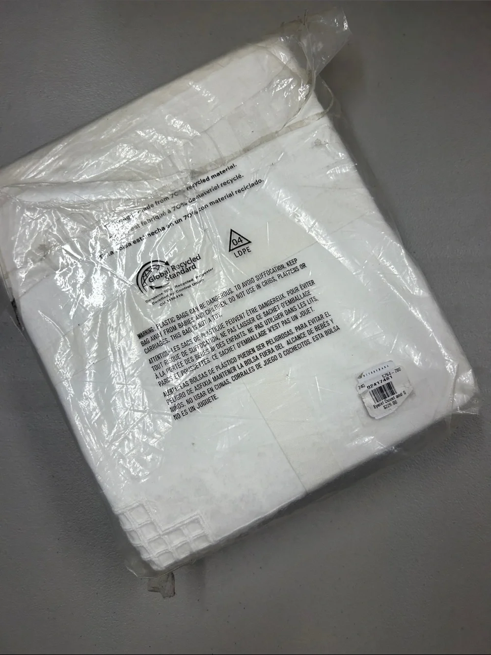 Pottery Barn Eyelet Duvet Cover Cotton Percale White Full Queen Size Bedding NWT